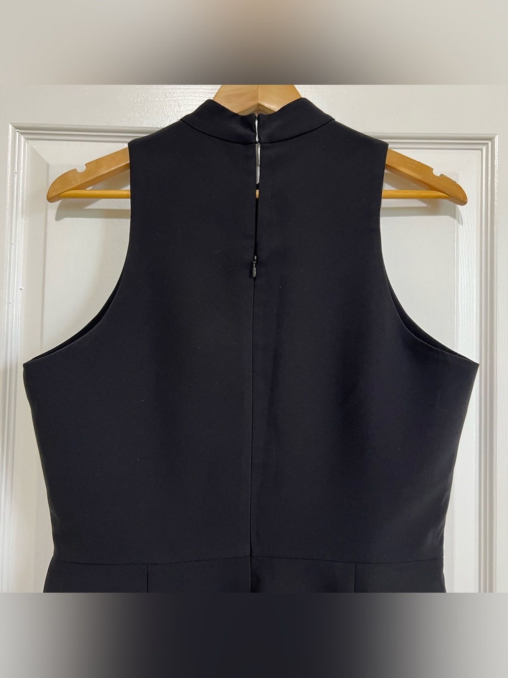 Amanda Uprichard Marshall Sleeveless Mock Neck Mini Dress in Black Size XL - Picture 6 of 14